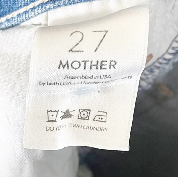 MOTHER Denim | NWOT High Waisted Rider Skimp Slim Jeans in The Confession | 27 - Picture 12 of 14